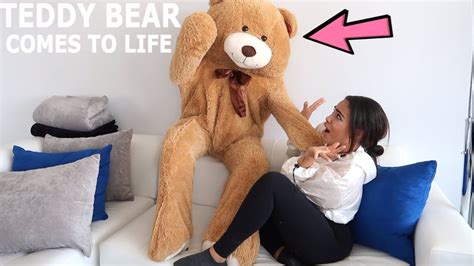 prank teddy bear|teddy bear prank on wife.